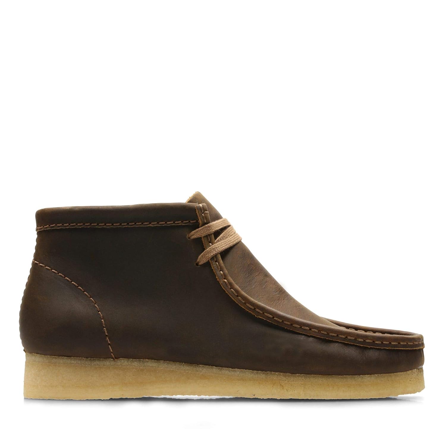 wallabee clarks leather