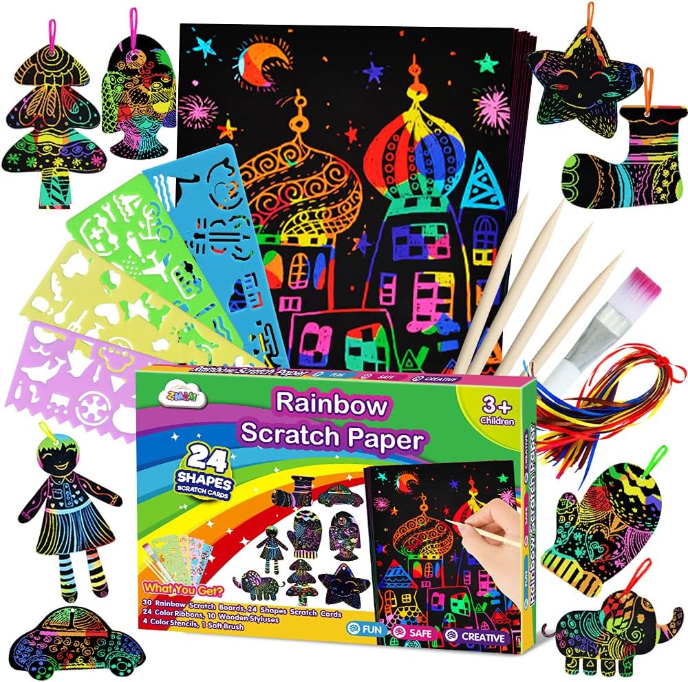 ZMLM Scratch Paper Art Set for Kids for 7.37 dealsfriends