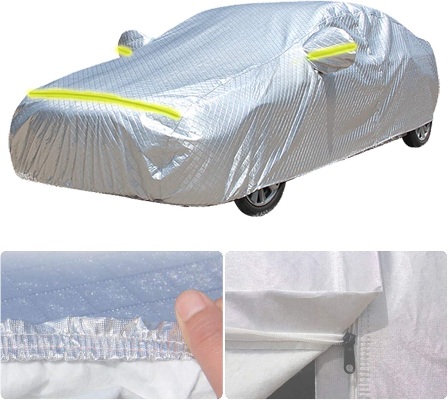 Car Covers for Tesla Model 3/Y,Full Covers with Door Zipper and
