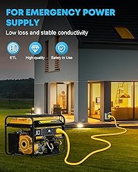 Kohree 30 Amp Generator Cord and Pre-drilled Power