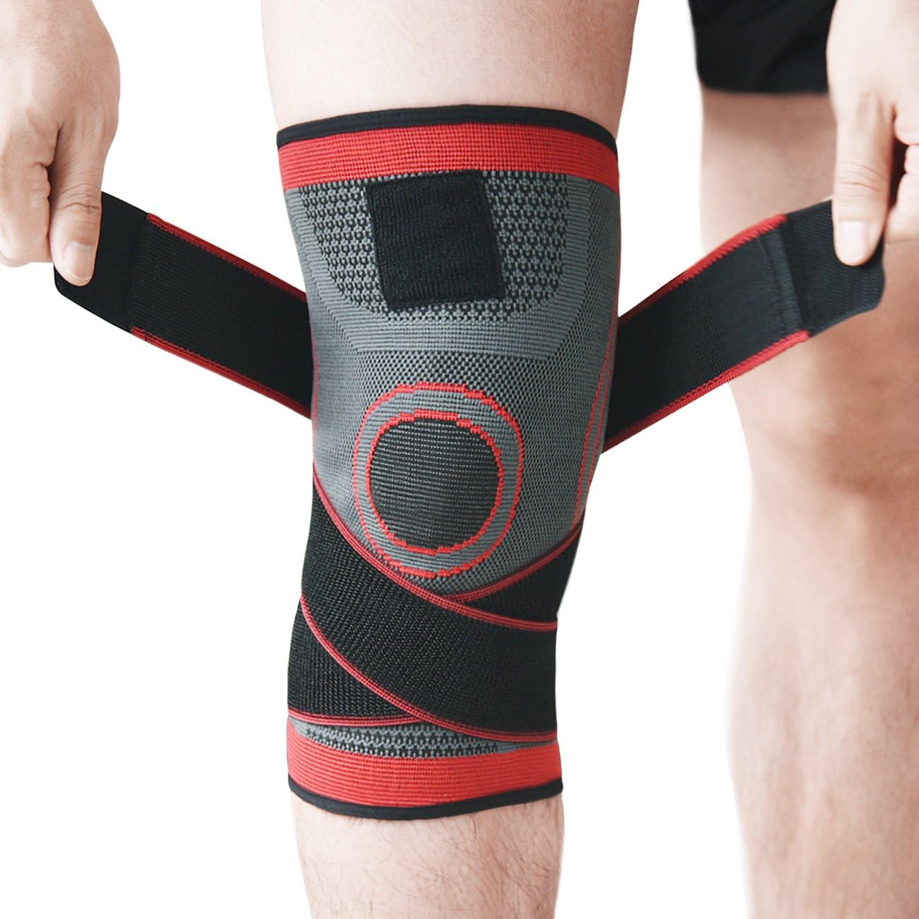Lonsdale Unisex Open Knee Support Gym Fitness Workout Training Sport Velcro Amazon.co.uk