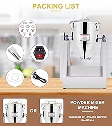 YUCHENGTECH 20L Lab Dry Powder Mixer Mixing Machine