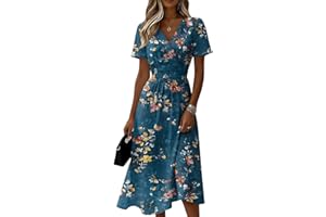 Summer Dresses for Women 2026 Outdoor Cozy Short Sleeve Sundresses Summer Party Sexy Holiday Cocktail Vacation Dress