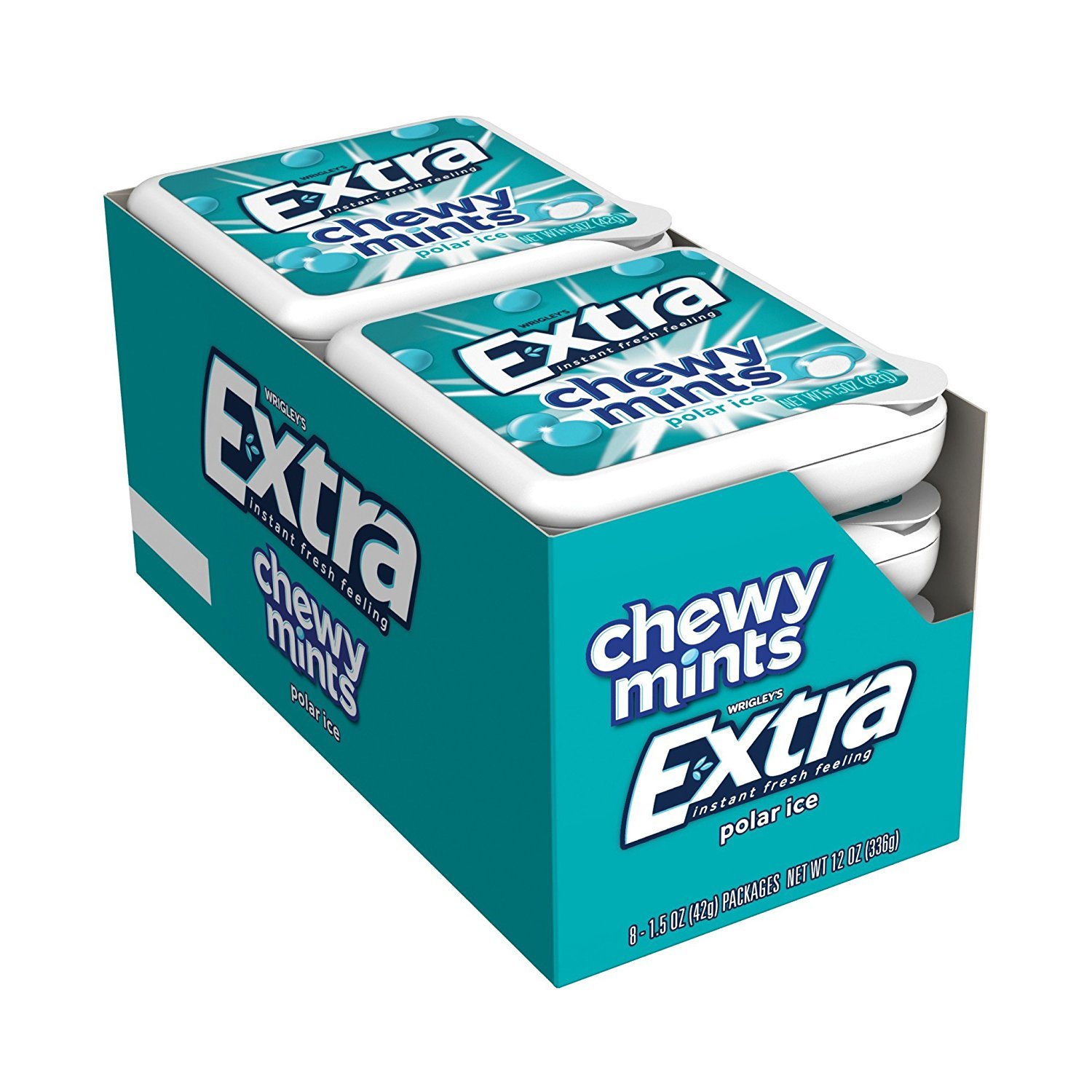 Extra Chewy Mints Polar Ice, 1.50 Ounce (Pack of 8