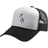 Patience Bluebird of Happiness Blue Bird Eastern Bluebird Trucker Hat with Adjustable Mesh Back