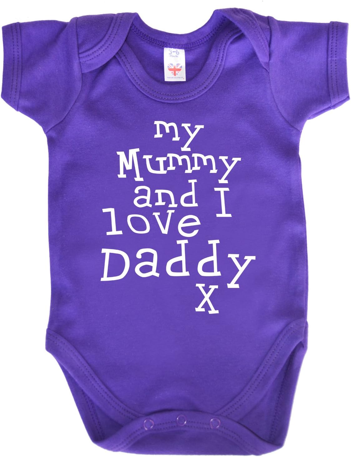 Dirty Fingers, My Mummy and I Love Daddy, Baby Bodysuit