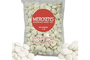 GENERIC Super White Chocolate Melting Wafers 5LB – Smooth and Creamy, Perfect for Dipping, Baking, Candy Making, and Decorating Desserts – Ideal for Fountains, Coating, and Molded Chocolates. (5 pound) (Super White Chocolate)