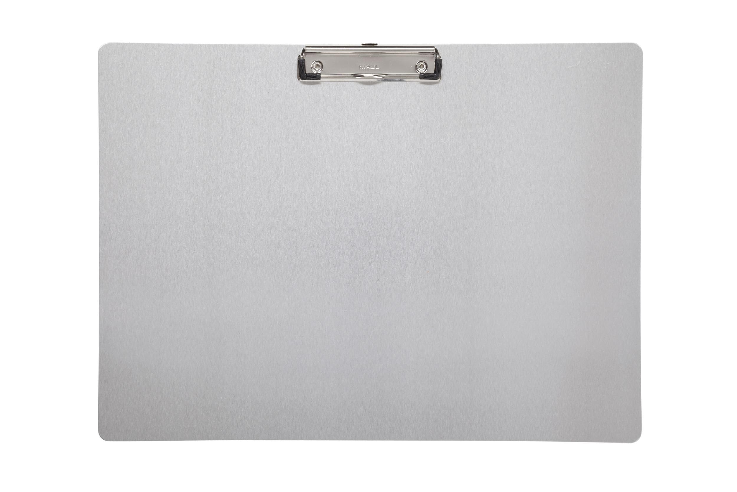 Maul Clipboard, Din A3 Landscape, Anodized Aluminium, 8 mm Clamping Width, 1 mm Board Thickness