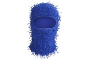 Ezovino Distressed Balaclava Ski Mask, Knitted Full Face Mask for Men/Women