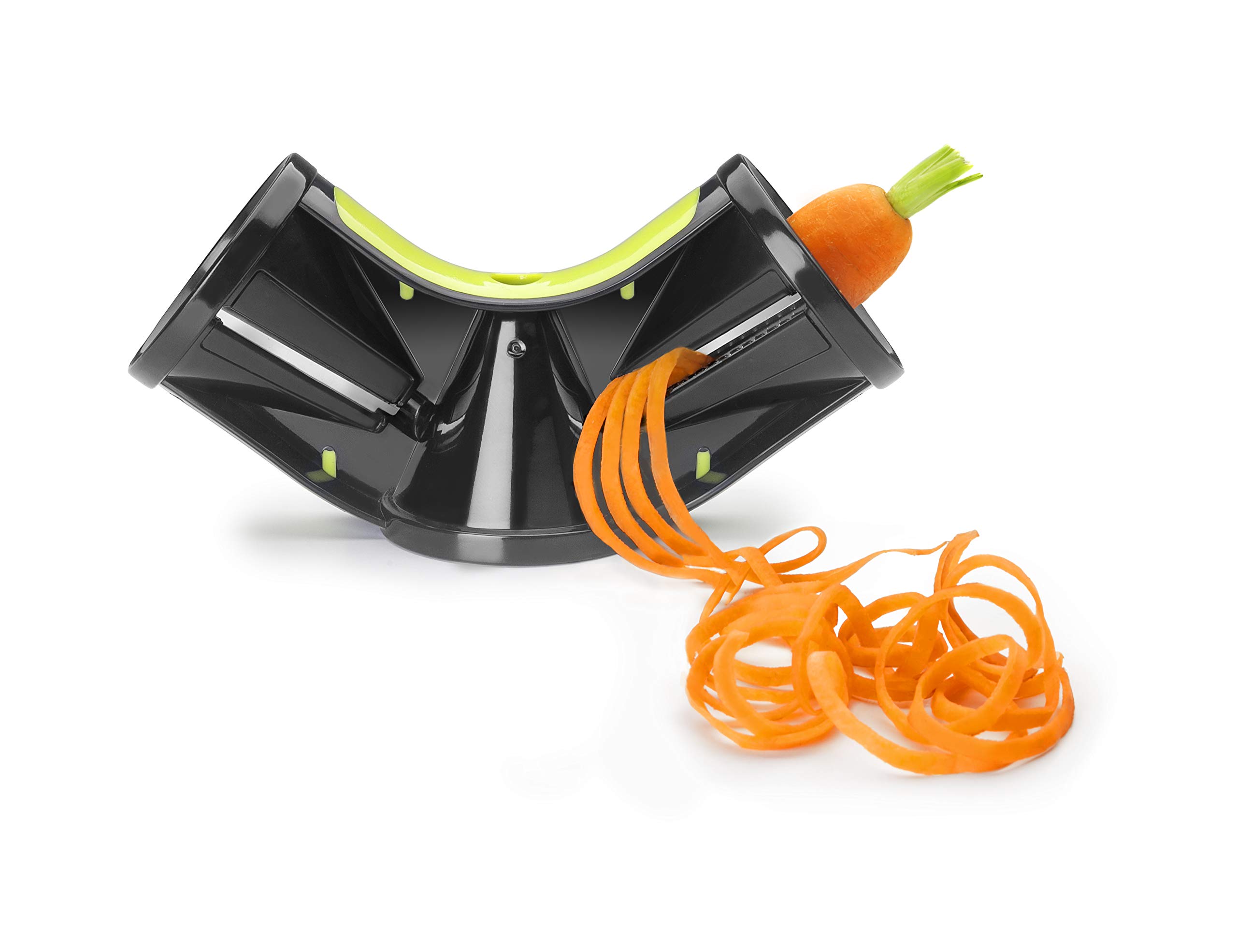 IBILI Sacapuntas triple - Cortador de verduras - Corte espiral, juliana fina, juliana gruesa - Acero inoxidable