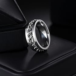 Udolfly Mens Fidget Rings Anxiety Rings for Men