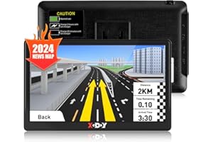 XGODY GPS Navigation for Car 2024 Truck Drivers 7 inch Navigation Systems for Car with Voice Guidance and Speed Camera Warning 2D&3D map Americas Maps Free Lifetime Map