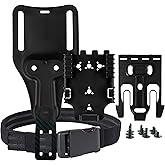 QLS with Mag Pouch | Quick Locking System Kit & Magazine Holster | Quick Draw Holsters | Plastic Fixing Back Clip 2.0 in/Belt Loop Adapter 2.25 in