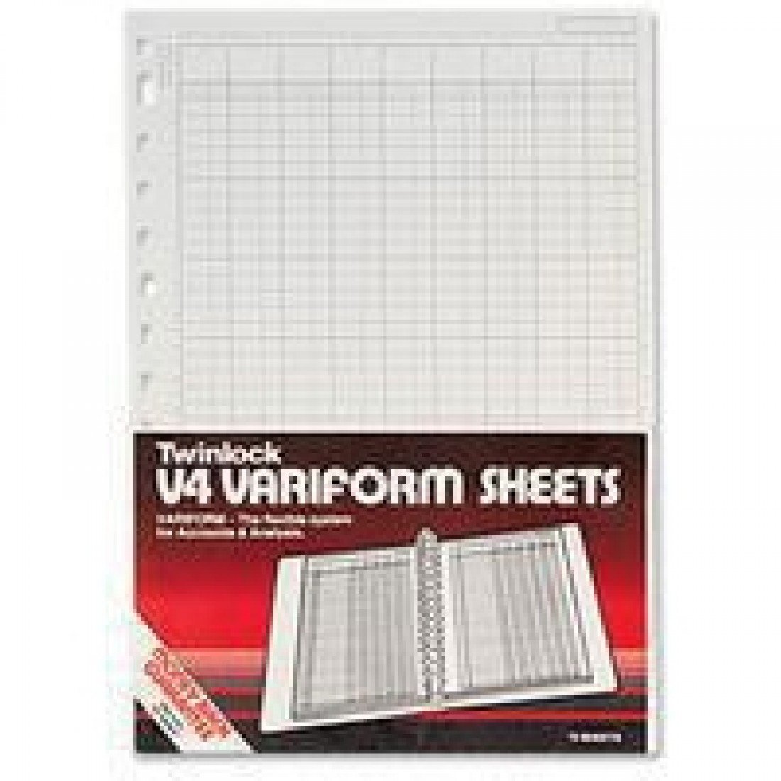 Rexel Twinlock Variform V4 Cash Refill Sheets 14 columns (75 sheets), White