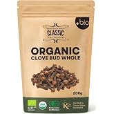 Organic Clove Bud Whole - Whole Cloves Organic for Cooking from Sri Lanka | Organic Spice Shop 7 oz (200g) Eco-Friendly Resealable Bag