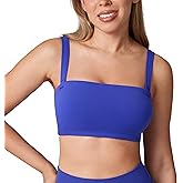 UNISSU Hugcurve Women's Convertible Sports Bra Bandeau Strapless Tube Top Padded Wireless Yoga Workout
