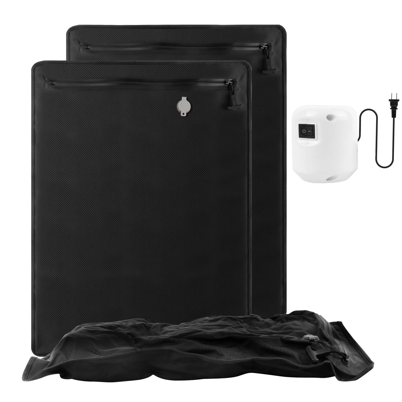 Photo 1 of 2PC Professional Vacuum Bags for Travel with 55W Super Power Electric Pump, Dobaly IP67 Reusable Vacuum Compression Bags for Suitcases and Backpack Space Saver Vacuum Bags Durable(2 Medium+Pump)