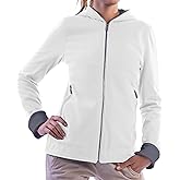 SCOTTeVEST Glow Hoodie for Women - 18 Hidden Pockets - Lightweight Zip Up Sweatshirt for Travel & More