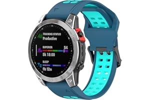 HENGKANG Compatible with Garmin Fenix 7S Solar Bands Women Men, 20mm Quickfit Silicone Replacement Watch Band Straps Wristbands Bracelet Fit for Garmin Fenix 6S Pro/Fenix 7S/ Fenix 5S