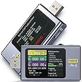 【Upgraded Model USB Tester with Bluetooth, USB Power Multimeter 4-28V 7A LCD USB A&C Voltage Current Power Tester Fast Charge