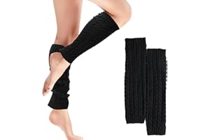 Gelapa 1Pair Leg Warmers, Knitted Leg Warmers for Women Men Kids, 70-80s Outfit, Windproof Boot Winter Warm Essentials