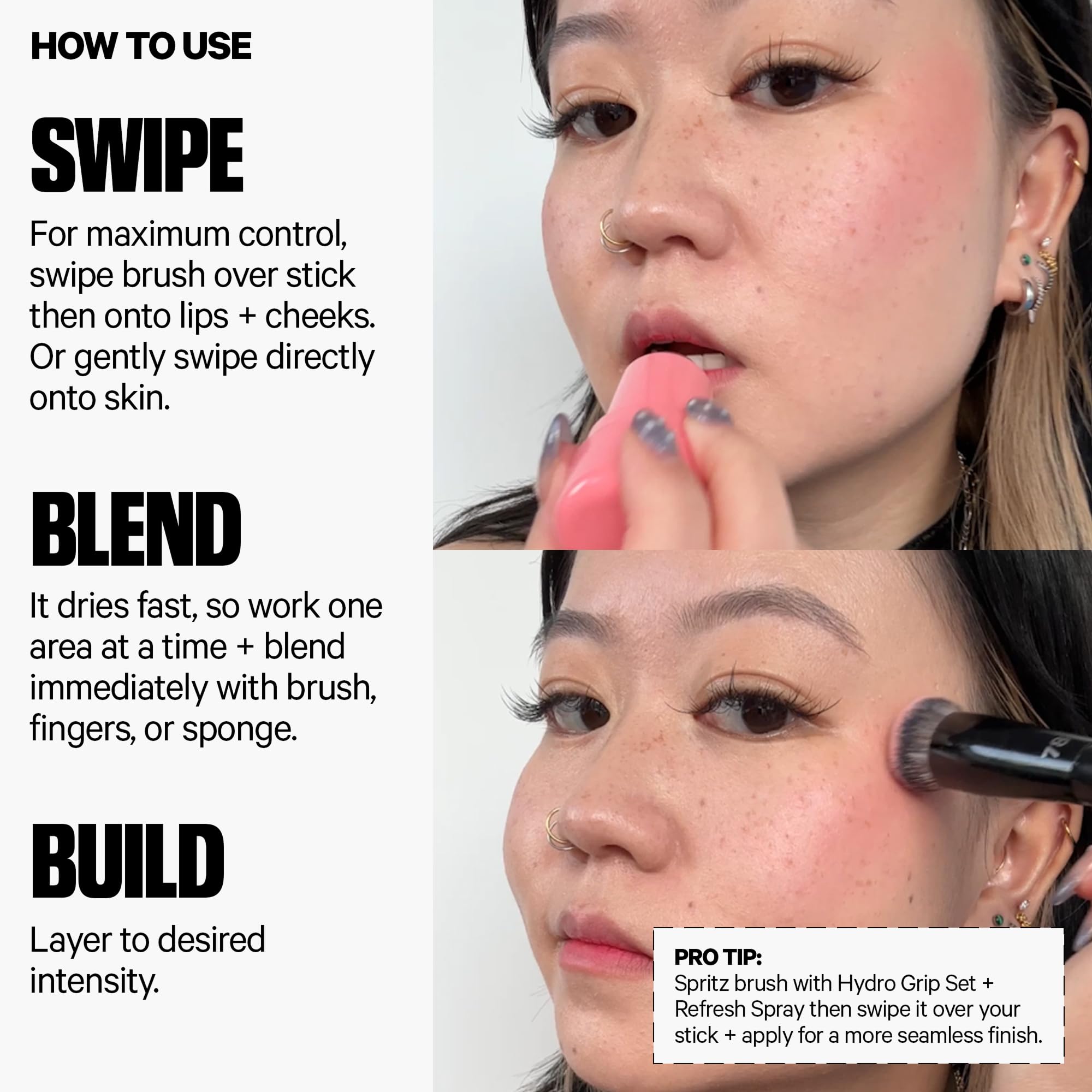 Milk Makeup Cooling Water Jelly Tint – Sheer Lip + Cheek Stain with Vegan Collagen, Seawater + Aloe – Hydrating, Long-Lasting, Buildable Lip Tint + Blush