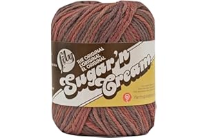 Lily Sugar 'N Cream The Original Ombre Yarn, 2oz, Gauge 4 Medium, 100% Cotton, Terra Firma - Machine Wash & Dry