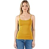 Emmalise Women's Basic Short Camisole Adjustable Strap Layering Cami Tank Top