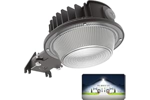 deerdance Barn Lights Outdoor, UL Certified 40W 6500LM 6500K Daylight Bright LED Dusk to Dawn Outdoor Lighting with Photocell, IP65 Waterproof Area Street Light for Yard Warehouse Security Lighting