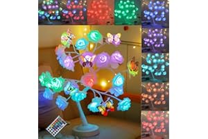 ORDERSOON Enchanted Rose Flower Tree Lamp - 16 Vibrant Colors with Remote Control - Ideal Gift for Women, Teens, Girls - Perfect for Wedding, Christmas, Parties - Elegant Home Décor for Living Room, Bedroom