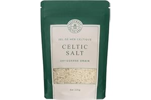 SALTCRAFT - Sea Salt from Celtic Regions Dry Coarse Grain Crystals for Grinder, Low Sodium 20%, Kosher Certified & Mineral Sa