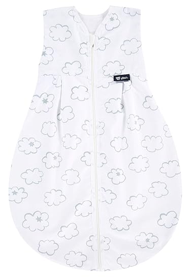 Alvi Kugelschlafsack Molton | Alvi Sommerschlafsack | Kinderschlafsack ärmellos 100% Baumwolle | Unwattierter Alvi Außensack 