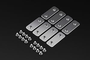 GuineaLoft™ F2 Bracket Set - 2-Hole Flat Bracket Set w/ 8 Brackets and 16 Screws - Guinea Loft Exclusive