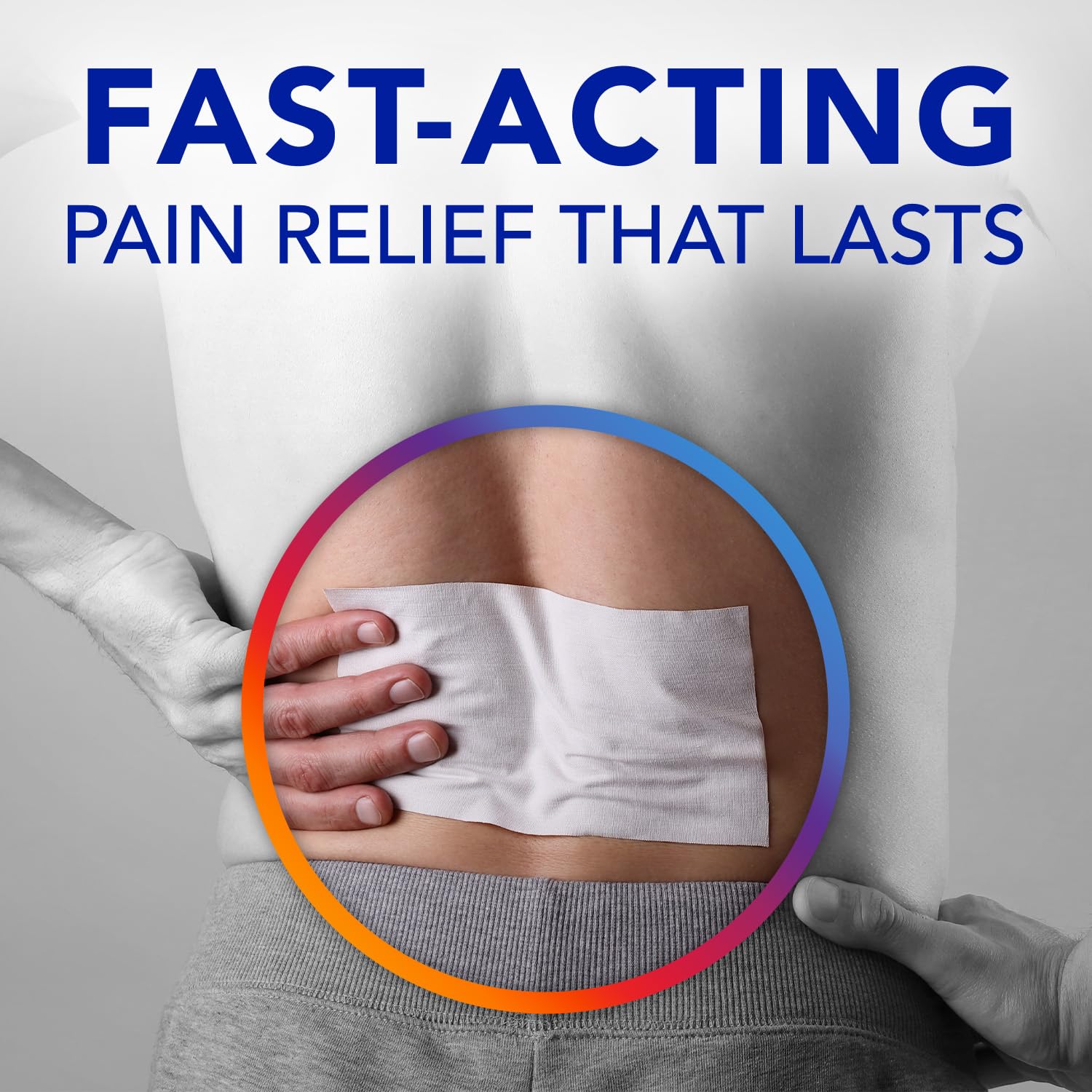 Icy Hot Original Pain Relief Patch Variety Pack with 5% Cooling Menthol for Fast-Acting Muscle and Joint Pain Relief, 5 Medium and 5 Large Comfortable Fabric Patches, 10 Ct.