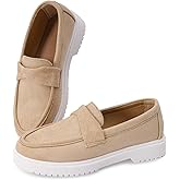 Women’s Casual Slip-On Loafers – Lightweight Cushioned Walking Flats with Soft Fabric Upper and Rubber Sole, Comfy Everyday Shoes for Work & Weekend