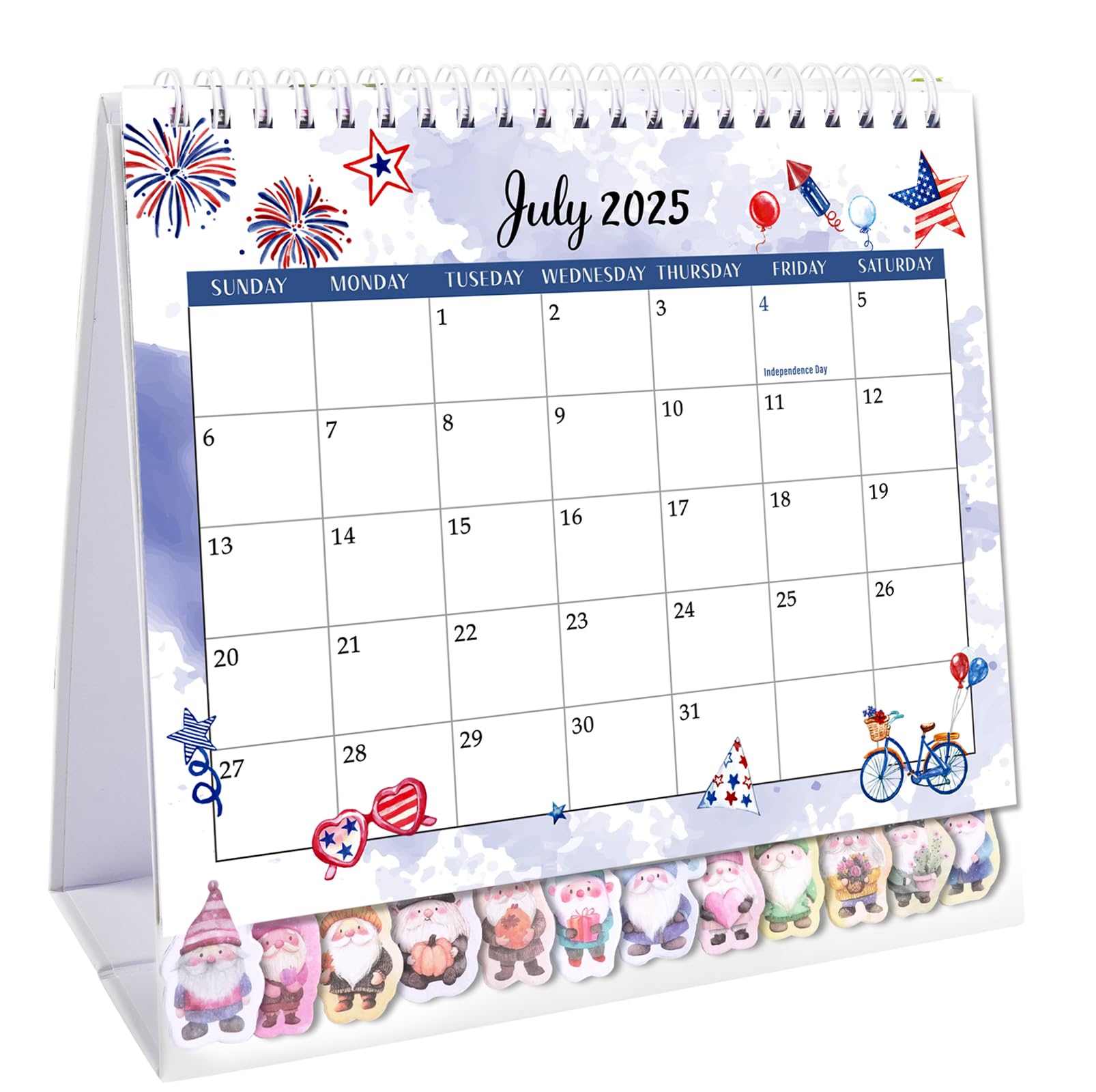 Photo 1 of **2 pack **GuassLee Desk Caledar 2025,12 Months Standing Flip Desktop Calendar Covers Jul. 2025 to Jun. 2026 Small 7.5" x 6" Desktop Monthly Planner with To Do List,Notes and Label for Home School Office