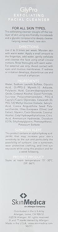 glypro exfoliating facial cleanser