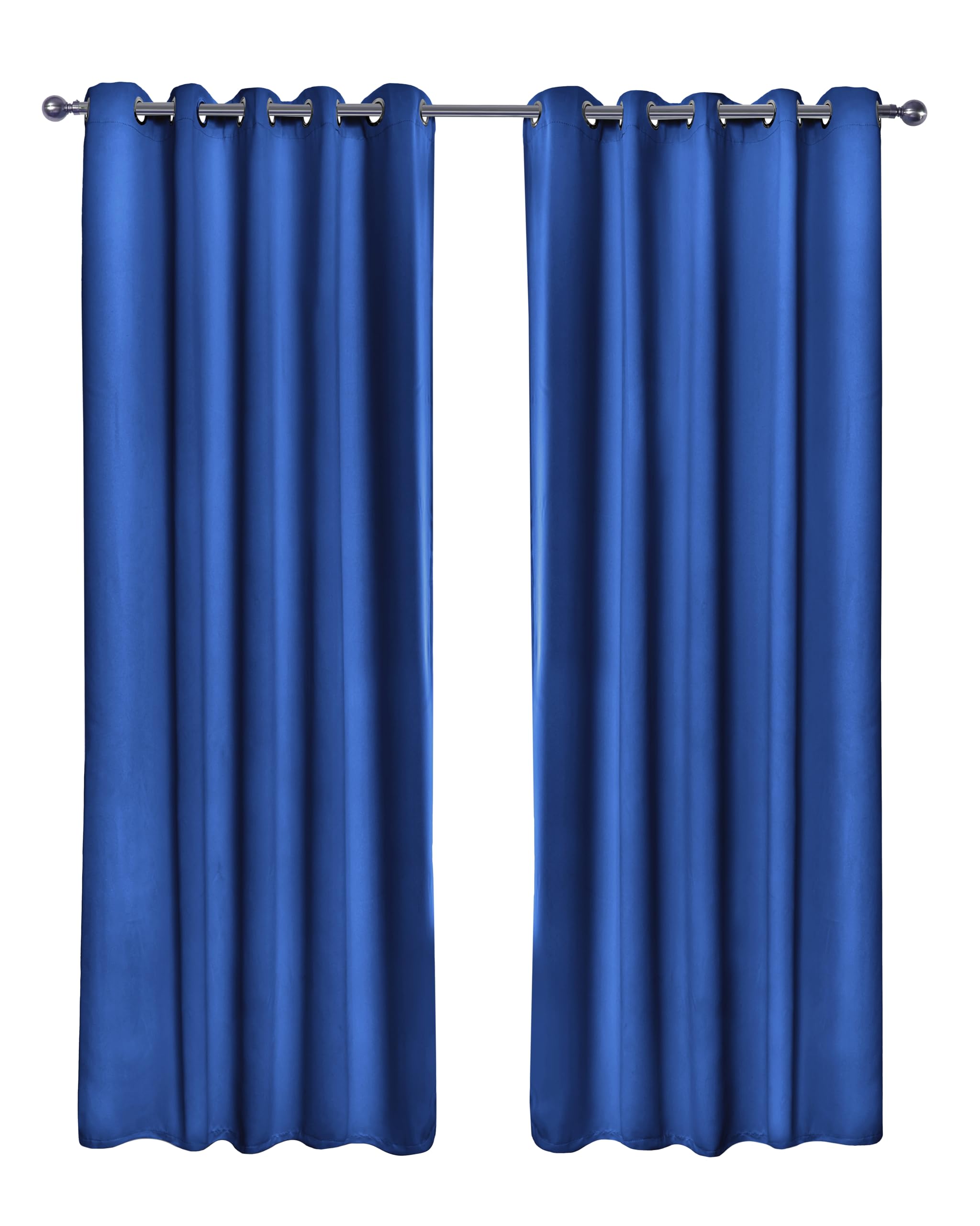 Emma Barclay – Blackout Curtains for Bedroom Living Room Thermal Insulated Woven Eyelet Blackout Curtains Cali Collection (46” x 54” Inch)(Blue) — image 1
