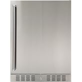 BRAMA Outdoor Refrigerator Built-In or Freestanding with Automatic Defrost, LED Display and Control Panel