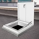 Roof Hatch, 23.6" L X 23.6" W Aluminum Alloy Roof