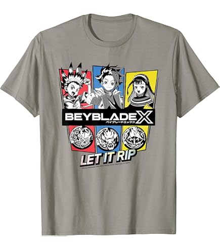 Amazon.com: Beyblade X Jaxon Blader X Feel The Impact T-Shirt
