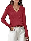 ANRABESS Womens Long Sleeve Cable Knit Sweater 2025