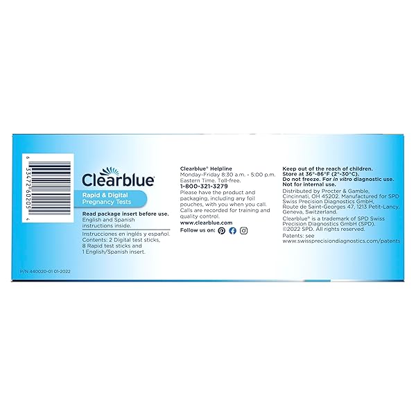 CLEARBLUE PREGNANCY TEST COMBO PACK, 10CT – DIGITAL WITH SMART COUNTDOWN & RAPID DETECTION – SUPER VALUE