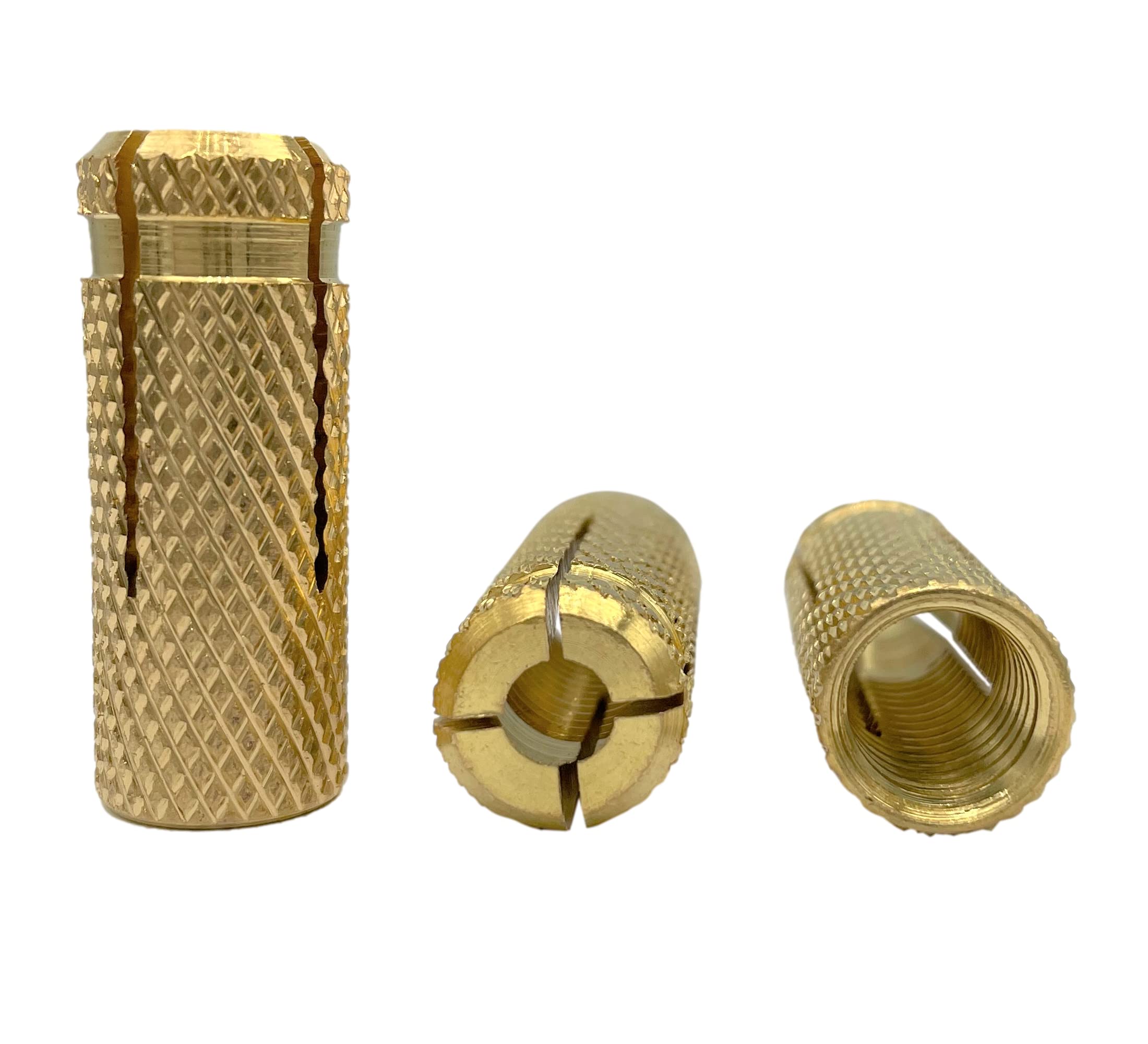 (Pack of 30 pcs) Brass Drop In Anchors M10 x 32 mm, Expansion Bolt Sleeve, Concrete Masonry Brick Anchor, Expansion Dowels (30, M10 x 32 mm)