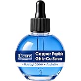 C care GHK-Cu Peptide Serum 1oz | Fragrance-Free, Non-Comedogenic, Cruelty-Free, with Hyaluronic Acid, All Skin Types