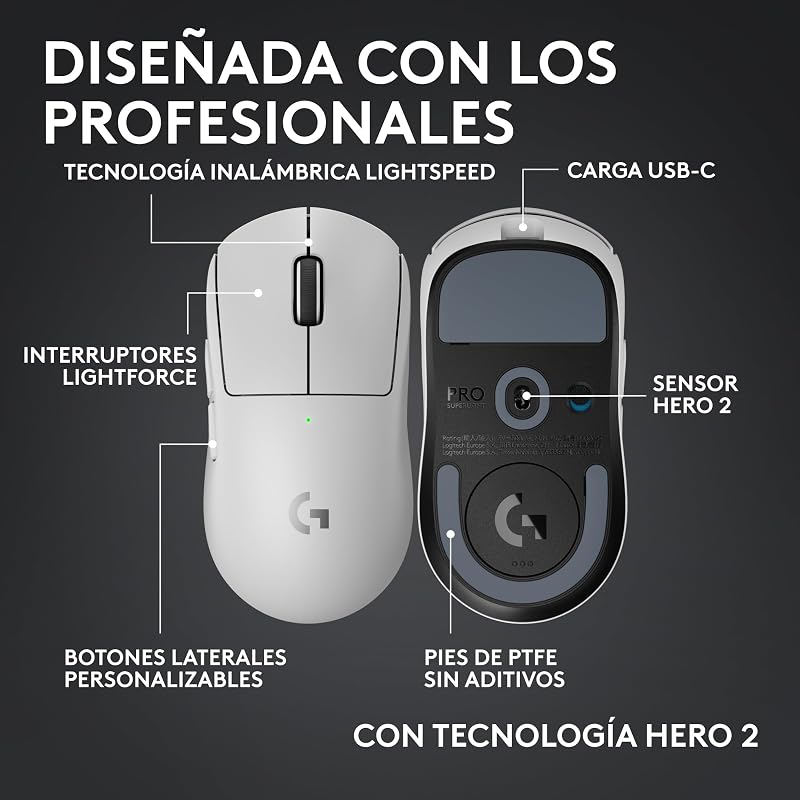 Pro X Superlight 2c, Rato Compacto Sem Fios para Gaming