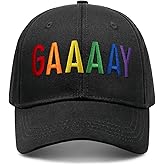 Gay Pride Trucker Hat for Men and Women Rainbow LGBT Embroidered Adjustable Washable Baseball Cap Accessories Gifts