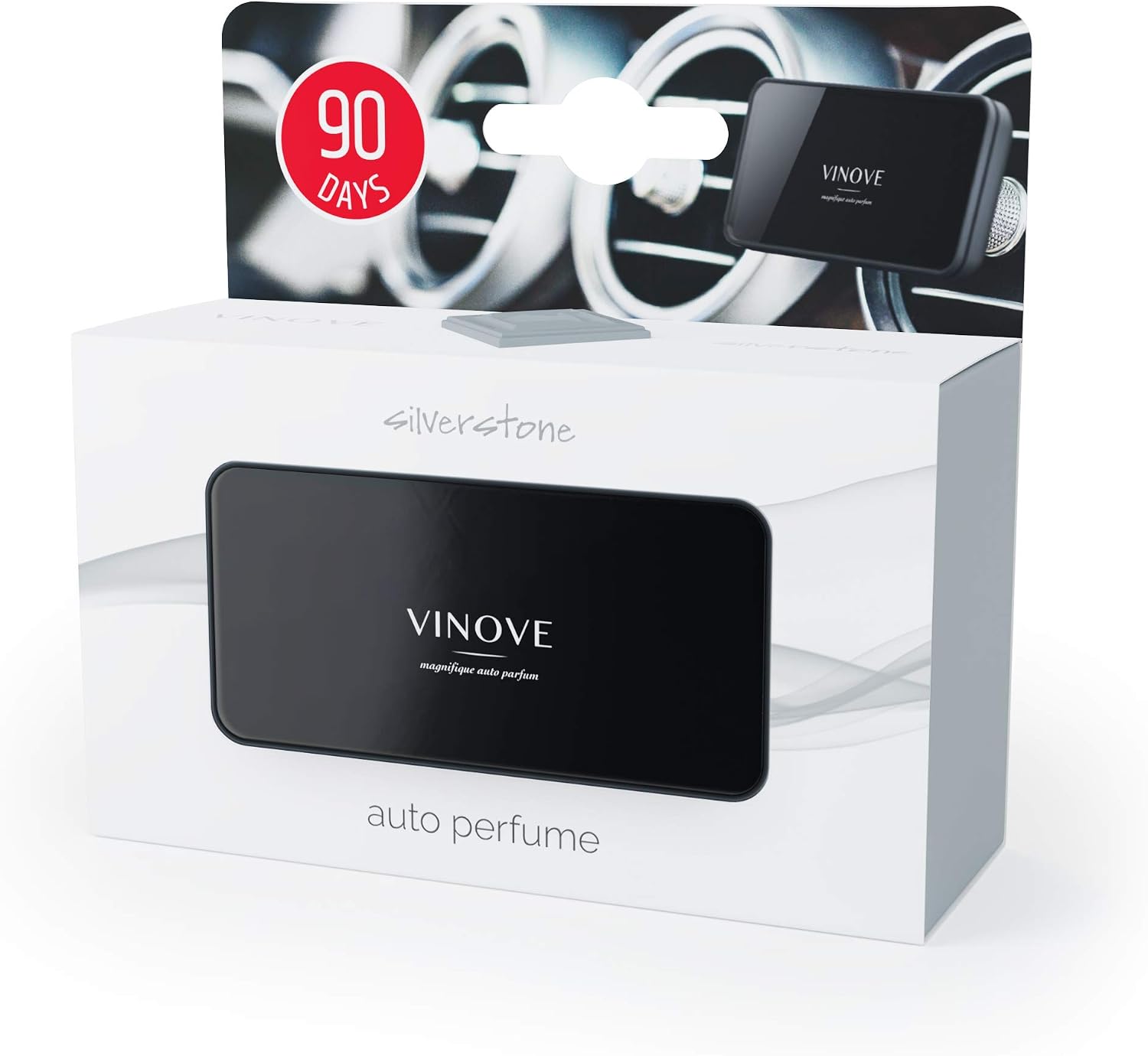VINOVE 1710921 Air Freshener Original Silverstone Men`s, white