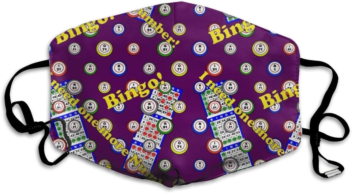 Face Masks, Breathable Dust Filter Masks Medical Mask Mouth Cover Masks with Elastic Ear Loop (Staroklaho Bingo) White