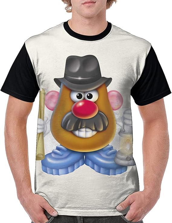 Amazon Co Jp 色褪せに耐える 夏服 吸水速乾 Tシャツミスターポテトヘッド ファッションの定番 夏服 Tシャツ メンズ 半袖 速乾し ベーシック Tシャツ 柔らかい 快適 定番 コーディネート自由 服 ファッション小物